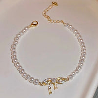 Pearl Bow Bracelet