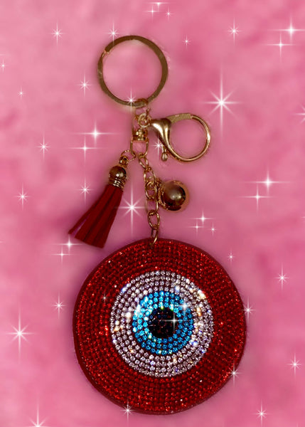 Red Evil Eye Keychain