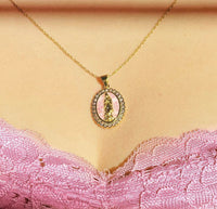 Pink Mary Necklace