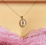 Pink Mary Necklace
